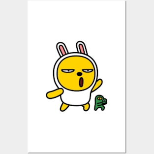 KakaoTalk Muzi and Con Character (OKAY) Posters and Art